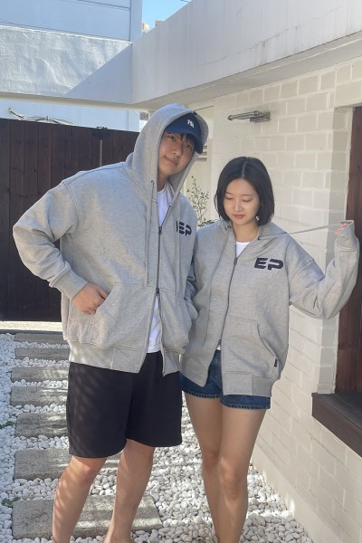 남여 공용 이피뽀글 오버핏 후디집업