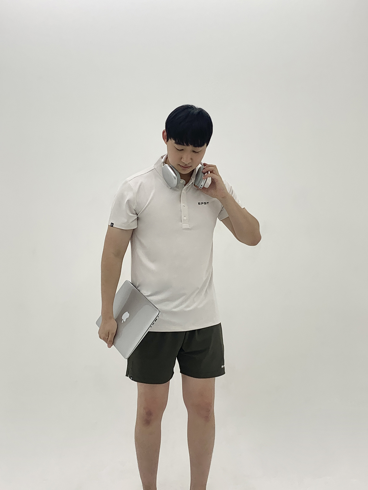 맨즈 폴로 스탠다드 숏슬리브 크림베이지